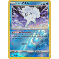 Alolan Vulpix 39/236 SM Cosmic Eclipse Reverse Holo Common Pokemon Card NEAR MINT TCG