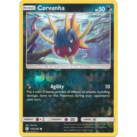 Carvanha 132/236 SM Cosmic Eclipse Reverse Holo Common Pokemon Card NEAR MINT TCG