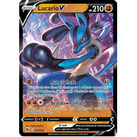 Lucario V 27/73 SWSH Champion's Path Holo Ultra Rare Pokemon Card NEAR MINT TCG