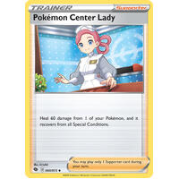 Pokemon Centre Lady 60/73 SWSH Champion's Path Uncommon Tainer Pokemon Card NEAR MINT TCG