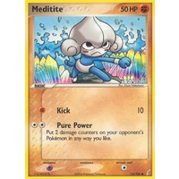 Meditite 56/100 EX Crystal Guardians Common Pokemon Card NEAR MINT TCG