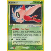 LIGHTLY PLAYED Celebi Gold Star 100/100 EX Crystal Guardians Holo Ultra Rare Pokemon Card NEAR MINT TCG