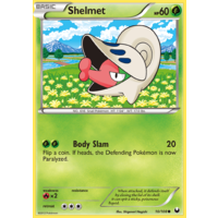 Shelmet 10/108 BW Dark Explorers Common Pokemon Card NEAR MINT TCG
