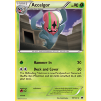 Accelgor 11/108 BW Dark Explorers Rare Pokemon Card NEAR MINT TCG