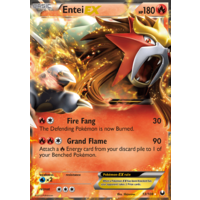 Entei EX 13/108 BW Dark Explorers Holo Ultra Rare Pokemon Card NEAR MINT TCG