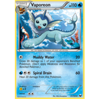 Vaporeon 25/108 BW Dark Explorers Uncommon Pokemon Card NEAR MINT TCG