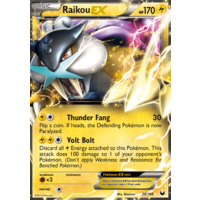 Raikou EX 38/108 BW Dark Explorers Holo Ultra Rare Pokemon Card NEAR MINT TCG