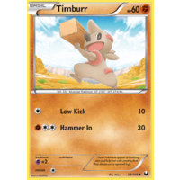 Timburr 58/108 BW Dark Explorers Common bPokemon Card NEAR MINT TCG