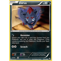 Zorua 69/108 BW Dark Explorers Common Pokemon Card NEAR MINT TCG