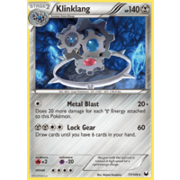 Klinklang 77/108 BW Dark Explorers Holo Rare Pokemon Card NEAR MINT TCG