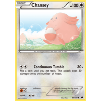 Chansey 81/108 BW Dark Explorers Common Pokemon Card NEAR MINT TCG