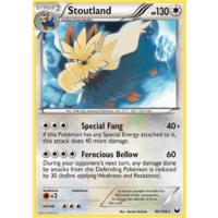 Stoutland 88/108 BW Dark Explorers Rare Pokemon Card NEAR MINT TCG