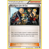 Hooligans Jim & Cas 95/108 BW Dark Explorers Uncommon Pokemon Card NEAR MINT TCG