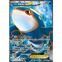 Kyogre EX 104/108 BW Dark Explorers Holo Ultra Rare Full Art Pokemon Card NEAR MINT TCG