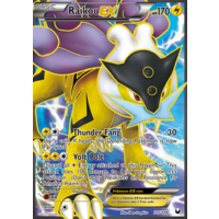 Raikou EX 105/108 BW Dark Explorers Holo Ultra Rare Full Art Pokemon Card NEAR MINT TCG