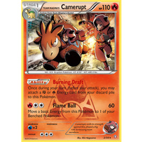 Team Magma's Camerupt 2/34 XY Double Crisis Holo Rare Pokemon Card NEAR MINT TCG