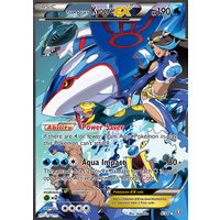 Team Aqua's Kyogre EX 6/34 XY Double Crisis Holo Ultra Rare Pokemon Card NEAR MINT TCG
