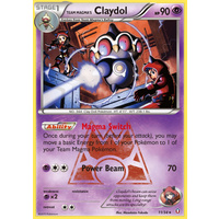 Team Magma's Claydol 11/34 XY Double Crisis Holo Rare Pokemon Card NEAR MINT TCG