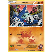 Team Magma's Aron 12/34 XY Double Crisis Common Pokemon Card NEAR MINT TCG