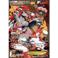 Team Magma's Groudon EX 15/34 XY Double Crisis Holo Ultra Rare Pokemon Card NEAR MINT TCG