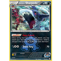 Team Aqua's Sharpedo 21/34 XY Double Crisis Holo Rare Pokemon Card NEAR MINT TCG
