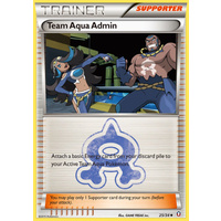 Team Aqua Admin 25/34 XY Double Crisis Uncommon Trainer Pokemon Card NEAR MINT TCG