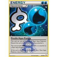 Double Aqua Energy 33/34 XY Double Crisis Uncommon Pokemon Card NEAR MINT TCG