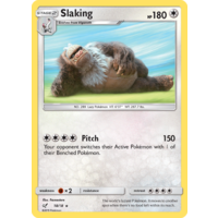 Slaking 18/18 SM Detective Pikachu Holo Rare Pokemon Card NEAR MINT TCG