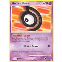 Unown D 68/130 DP Base Set Uncommon Pokemon Card NEAR MINT TCG
