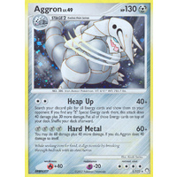 Aggron 1/123 DP Mysterious Treasures Holo Rare Pokemon Card NEAR MINT TCG