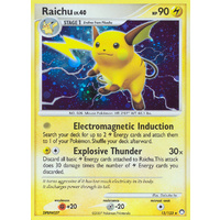 Raichu 15/123 DP Mysterious Treasures Holo Rare Pokemon Card NEAR MINT TCG
