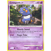 Croagunk 78/123 DP Mysterious Treasures Common Pokemon Card NEAR MINT TCG