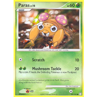 Paras 92/123 DP Mysterious Treasures Common Pokemon Card NEAR MINT TCG