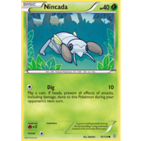 Nincada 10/124 BW Dragons Exalted Common Pokemon Card NEAR MINT TCG