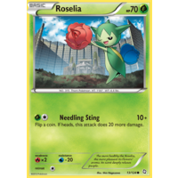 Roselia 13/124 BW Dragons Exalted Common Pokemon Card NEAR MINT TCG