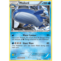 Wailord 26/124 BW Dragons Exalted Holo Rare Pokemon Card NEAR MINT TCG
