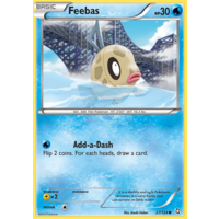 Feebas 27/124 BW Dragons Exalted Common Pokemon Card NEAR MINT TCG