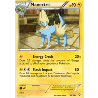 Manectric 43/124 BW Dragons Exalted Rare Pokemon Card NEAR MINT TCG