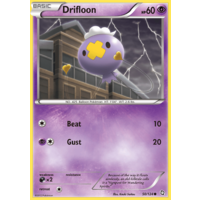 Drifloon 50/124 BW Dragons Exalted Common Pokemon Card NEAR MINT TCG