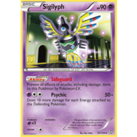 Sigilyph 52/124 BW Dragons Exalted Holo Rare Pokemon Card NEAR MINT TCG