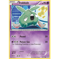 Trubbish 53/124 BW Dragons Exalted Common Pokemon Card NEAR MINT TCG