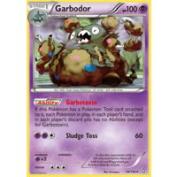 Garbodor 54/124 BW Dragons Exalted Holo Rare Pokemon Card NEAR MINT TCG