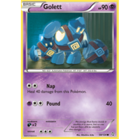 Golett 58/124 BW Dragons Exalted Common Pokemon Card NEAR MINT TCG