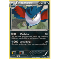 Honchkrow 73/124 BW Dragons Exalted Rare Pokemon Card NEAR MINT TCG
