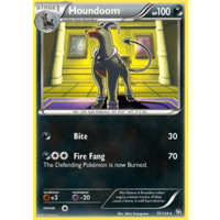 Houndoom 75/124 BW Dragons Exalted Rare Pokemon Card NEAR MINT TCG