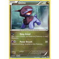 Deino 93/124 BW Dragons Exalted Common Pokemon Card NEAR MINT TCG