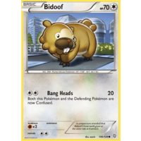 Bidoof 106/124 BW Dragons Exalted Common Pokemon Card NEAR MINT TCG