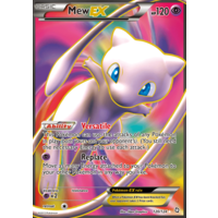 Mew EX 120/124 BW Dragons Exalted Holo Ultra Rare Full Art Pokemon Card NEAR MINT TCG