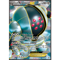 Registeel EX 122/124 BW Dragons Exalted Holo Ultra Rare Full Art Pokemon Card NEAR MINT TCG