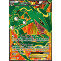 pokemon rayquaza 128/124 Dragons Exalted Ultra Rare Holo Shiny Pokemon Card